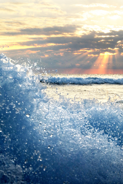 Scattered Surf Sunrise - Palm Beach, FL