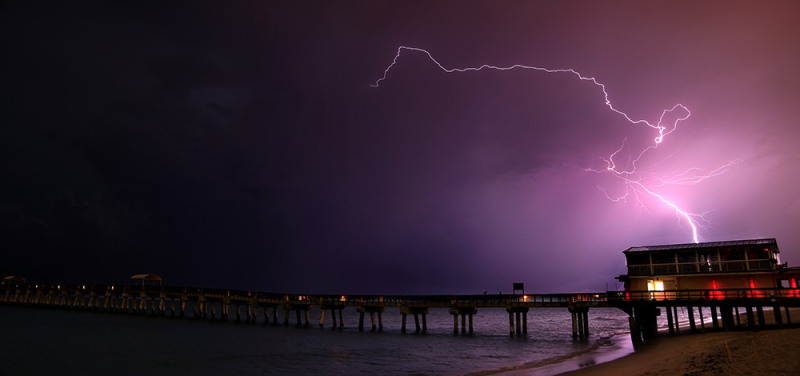 Lightning Crashes - Palm Beach, FL