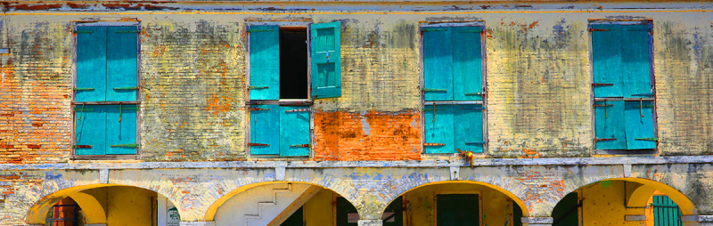 Caribbean Blue Shutters