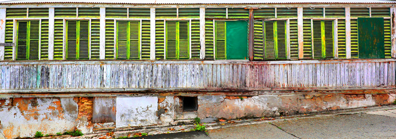 Caribbean Green Shutters