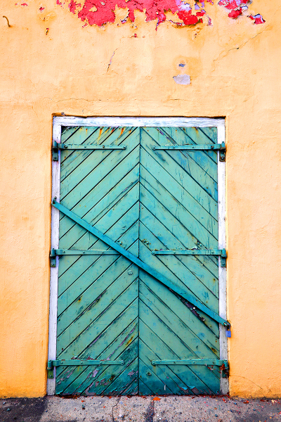 Carribbean Blue Door